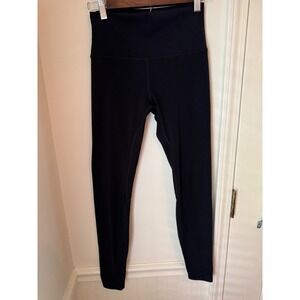 HeyNuts Essential High Waisted Leggings Black Yoga Pants Small 4/6 HN045